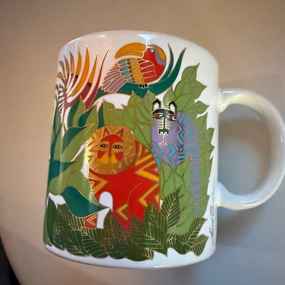 Vintage Laurel Burch Jungle Animal Mug